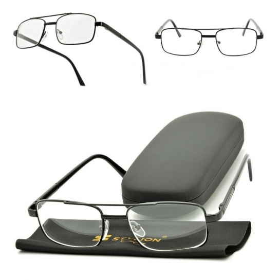 Męskie okulary minusy -2.00 dioptrie korekcyjne dla krótkowidzów ST324